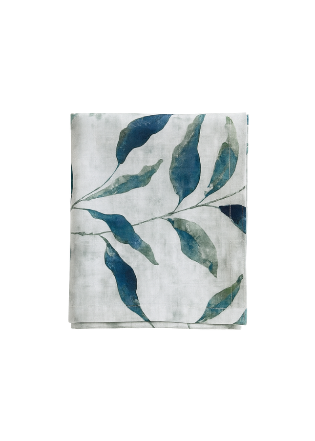 Mantel bosque de hojas de eucalipto