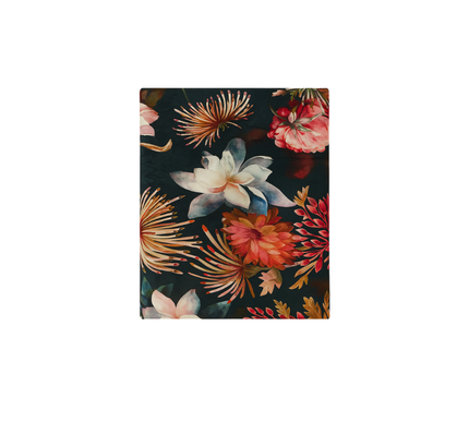 Mantel terciopelo de peonias nocturnas