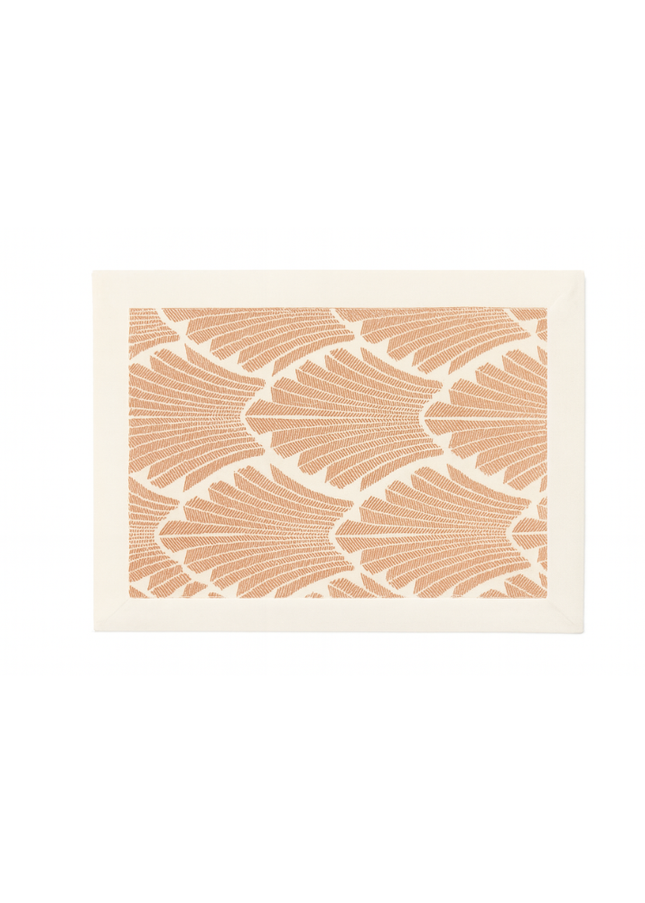 (Pack 2) Individual flor de espiga burdeos