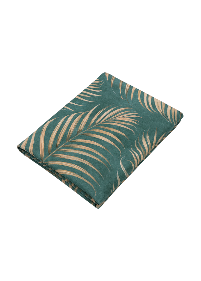 CHLOROPHYLL GREEN BANANA PRINT TABLECLOTH.