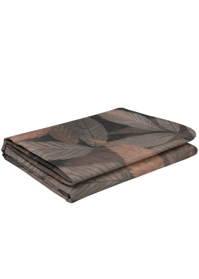 Mantel terciopelo velvet; hojas otoñales