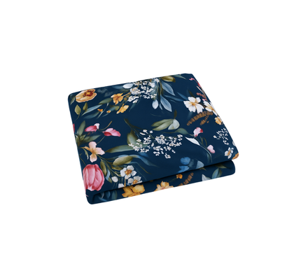 TOALHA DE MESA COM ESTAMPA FLORAL HOLANDESA.