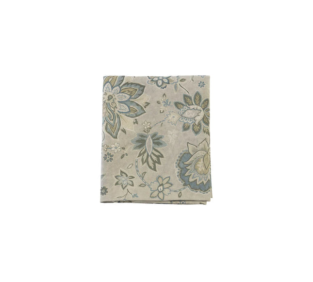 Mantel Ikat verde y gris