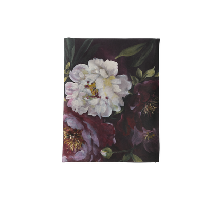 Mantel terciopelo velvet Magnolias y Peonias