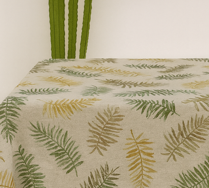 TOALHA DE MESA COM ESTAMPA DE SELVA DE OUTONO