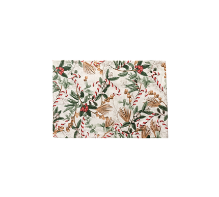 Toalha de mesa brilhante de Natal | 135 x 135 cm; (Caminho de mesa) 50 x 50 cm; (Caminho de mesa) 50 x 190 cm; (Jogos Americanos) 34 x 34 cm