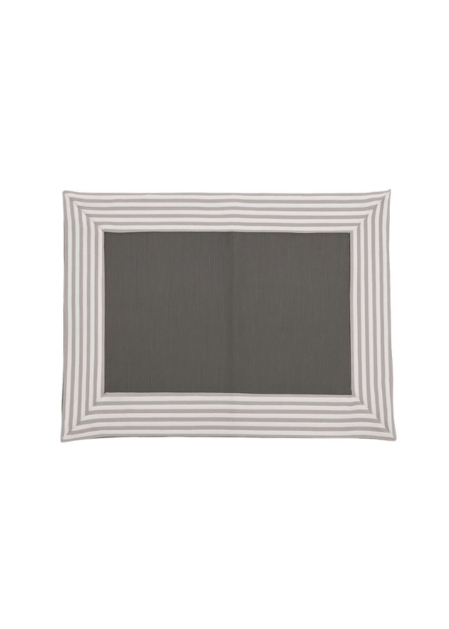 (Pack x 4) Individual color teja con rayas Stripe Camel