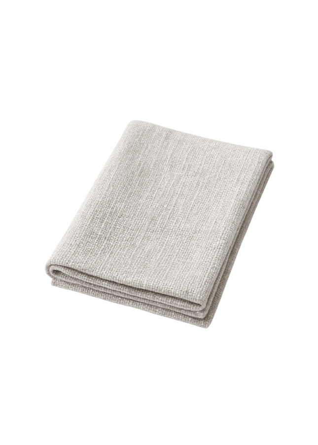 Mantel lino color beige arena mojada