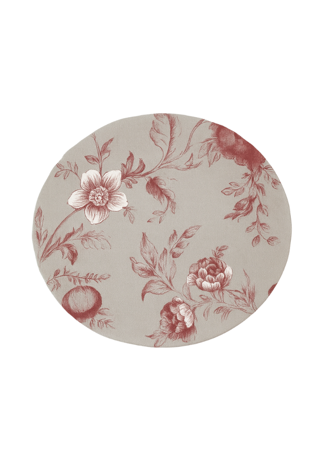 Base de plato especial Lele y Boly. Linos y algodones naturales (30 cm x 30 cm)