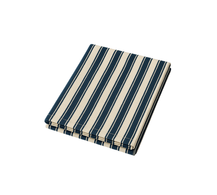 Mantel de rayas azúl marino