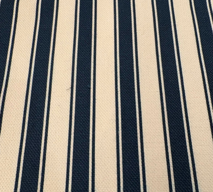 Mantel de rayas azúl marino