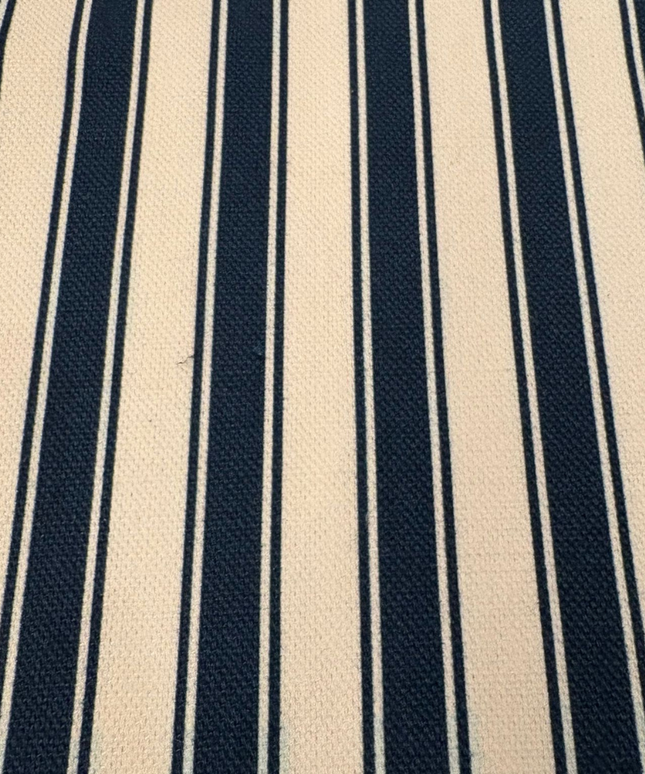 Mantel de rayas azúl marino