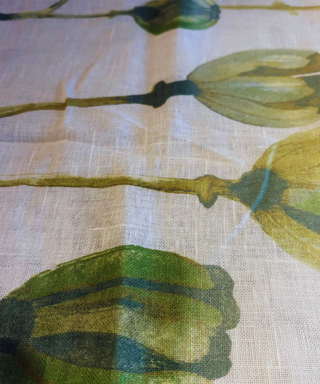 Mantel Lino Tulipanes