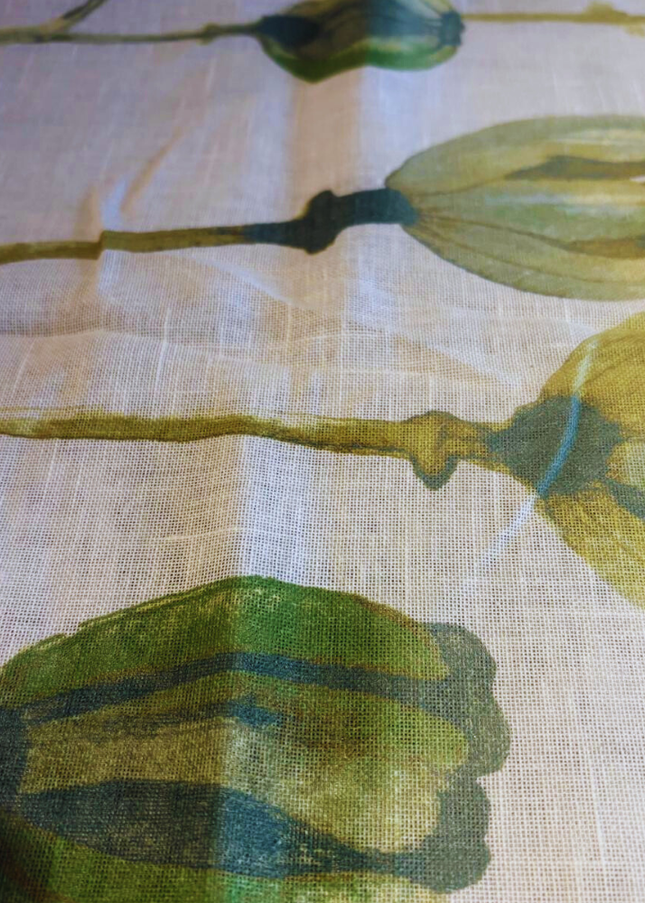 Mantel Lino Tulipanes