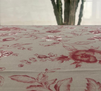 TOILE PROVENÇAL COPPER PRINTED TABLECLOTH | 135 x 135 cm ; 135 x 230 cm
