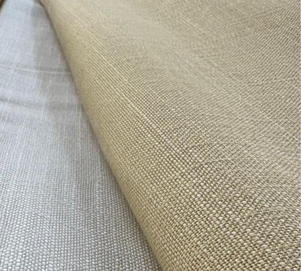 Linen tablecloth, off-white color.