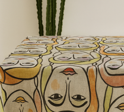 TOALHA DE MESA COM RETRATOS PICASIANOS | 135 x 340 cm; 135 x 450 cm