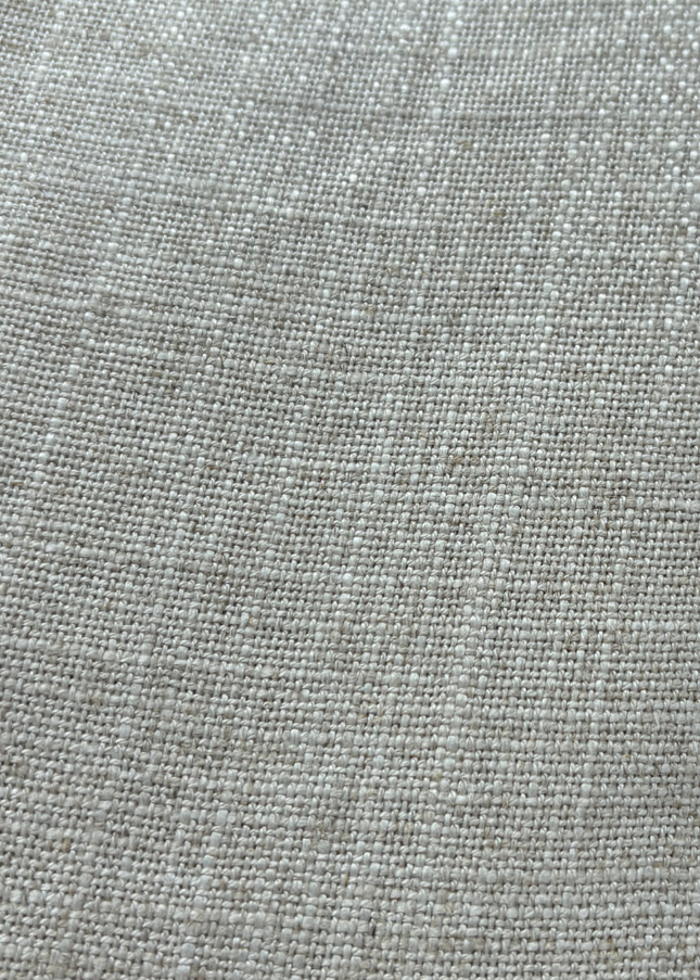 Mantel lino color beige arena mojada