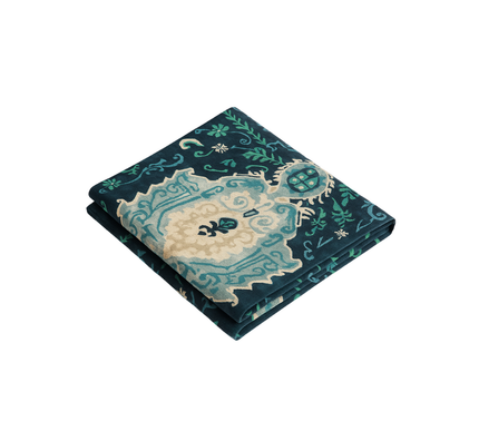 TOALHA DE MESA ESTAMPADA EM SAFIRA DAMASCO | 135x520cm