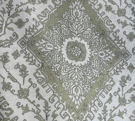 TOALHA DE MESA ESTAMPADA COM JARDIM PERSA; 220x270cm