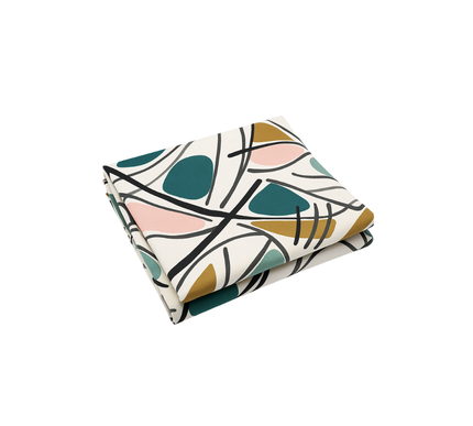 SCANDINAVIAN LINES PRINTED TABLECLOTH.