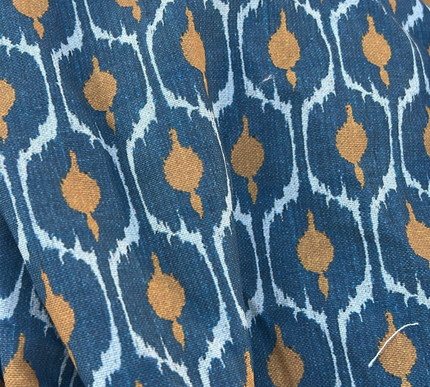 Mantel Mosaico Indigo azul/naranja