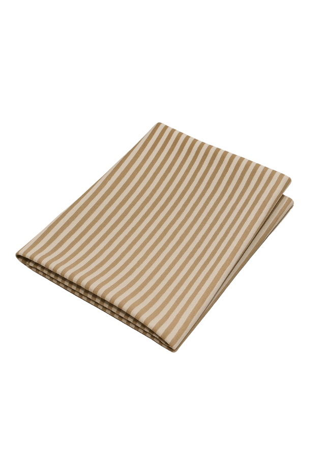 Mantel Stripe camel y crudo