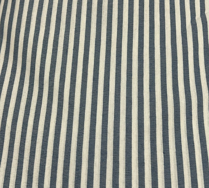 Mantel Stripe blue y crudo
