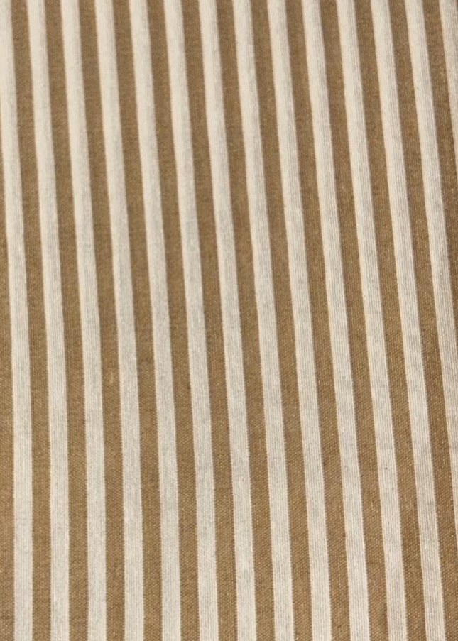 Mantel Stripe camel y crudo