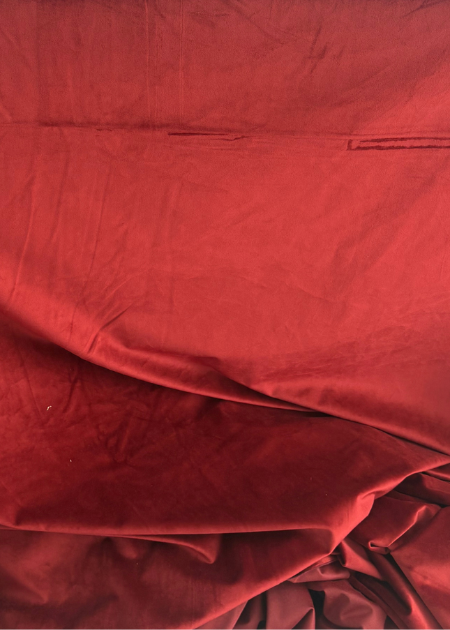 Mantel terciopelo rojo navideño