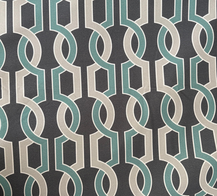 TOALHA DE MESA GEOMÉTRICA DE JADE