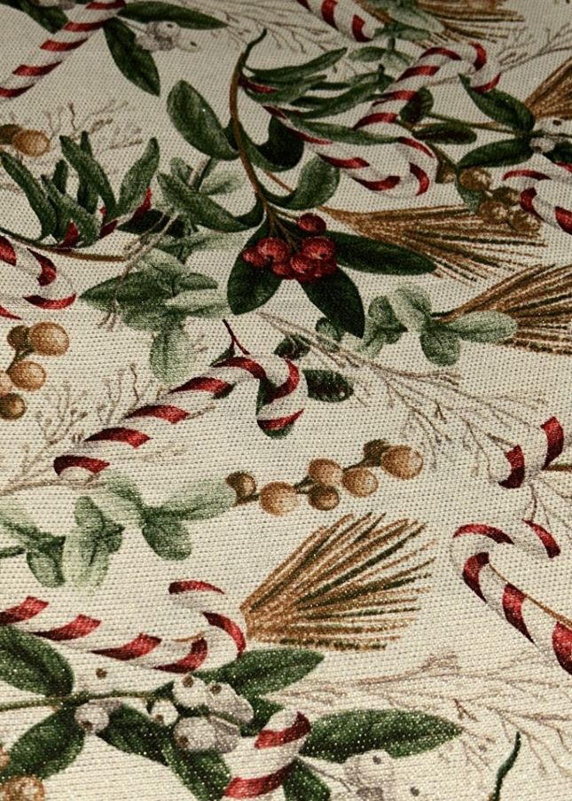 Mantel navideño con brillo